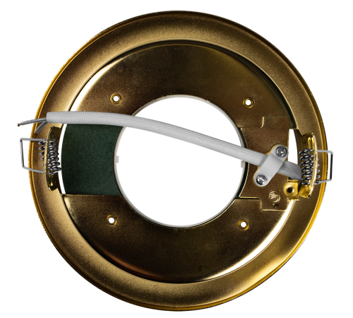 Светильник точечный встраиваемый под лампу ДВО PGX70 15254.3 40Вт GX70 IP20 золото глянцевое  1027658  Jazzway