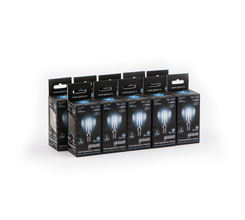 Лампа светодиодная LED 7Вт E14 220В 4100К шар  105801207  Gauss