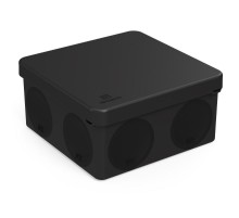 Коробка распределительная 60-0300-9005м для прямого монтажа двухкомпонен безгалогенная (HF) черная 100х100х50 (8шт/уп) IP66 60-0300-9005м  Промрукав