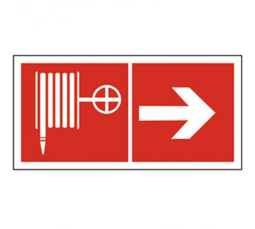 Знак безопасности BL-2010B.F31"Указ. движения к пожарному крану направо"  a18337  Белый свет