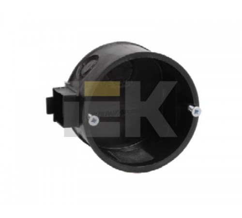 Коробка распределительная с/у 92х92x45 КМ41022 с саморезами, пластиковые лапки, с крышкой (для полых стен)  UKG11-092-092-045-P  IEK