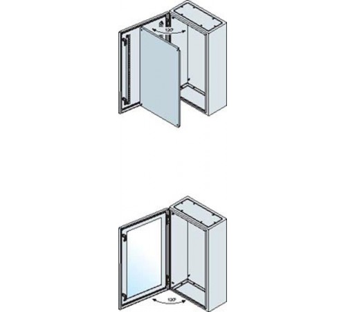 SR2 Корпус шк.(дв.со стеклом)500х400х200  SRN5420VK  ABB