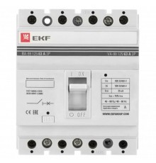 Выключатель автоматический ВА-99 125/63А 4P 25кА EKF  mccb99-125-63-4P  EKF