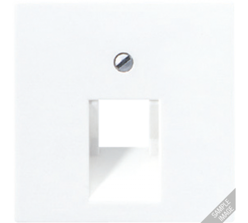 Крышка для одинарных телефонных и компьютерных розеток (UAE), фиксация винтом; дюропласт; мокко; A500  A569-1PLUAMO  Jung