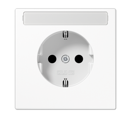Штепсельная розетка SCHUKO 16A, 250V~ с защитой от детей и полем для надписи; слоновая кость LS1520KINAWW Jung