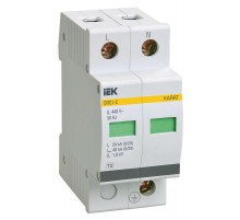 Ограничитель импульсного перенапряжения ОПС1-C 2Р In=20kA Un=400B Im=40kA  MOP20-2-C  IEK