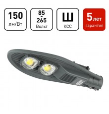 Светильник светодиодный консольный уличный ДКУ SPP-5-80-5K-W  80Вт 12000лм 5000К 620x245x70 (КСС "Ш") IP65  Б0029442  ЭРА