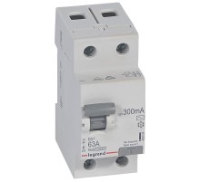 Выключатель дифференциальный (УЗО) RX3 2п 63А 300мА тип AC  402034  Legrand