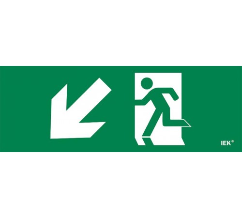 Этикетка самоклеящаяся  280х100мм "Фигура/стр. вниз влево"   LPC10-1-28-10-FVNNAL  IEK