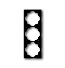 Рамка 3-постовая, серия impuls, цвет чёрный бархат  1754-0-4426   2CKA001754A4426  ABB