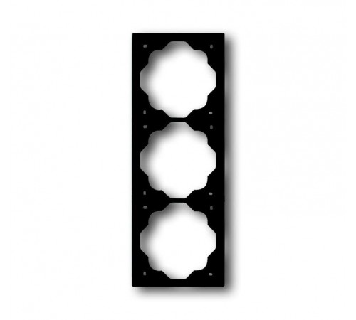 Рамка 3-постовая, серия impuls, цвет чёрный бархат  1754-0-4426   2CKA001754A4426  ABB