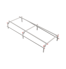 Опорная конструкция для установки оборудования TECHNORAPTOR 1200х3000 тип 1  KM-TR-SSEI-1200-3000-1  КМ - профиль