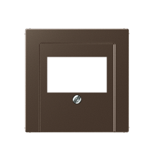 Крышка для ТАЕ и USB розеток, фиксация винтом; дюропласт; мокко; A500  A569PLTMO  Jung