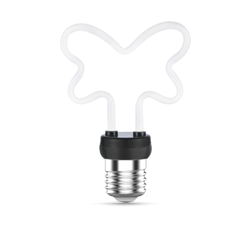Лампа светодиодная   Filament Artline Butterfly 4W 330lm 2700К Е27 milky LED 1/10/100  1001802104  Gauss