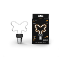 Лампа светодиодная   Filament Artline Butterfly 4W 330lm 2700К Е27 milky LED 1/10/100  1001802104  Gauss