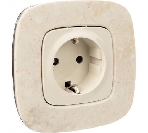 Valena ALLURE DIY Сл.кость Розетка 1-ая с/з, безвинт.зажим  753821  Legrand