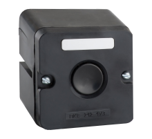 Пост кнопочный ПКЕ 212-1-У3-IP40 (черная кнопка)  150746  КЭАЗ