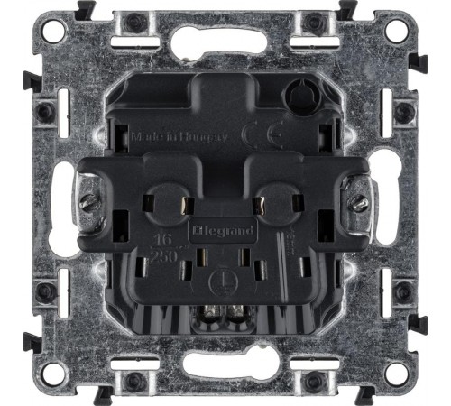 Valena ALLURE DIY Сл.кость Розетка 1-ая с/з, безвинт.зажим  753821  Legrand