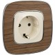 Valena ALLURE DIY Сл.кость Розетка 1-ая с/з, безвинт.зажим  753821  Legrand
