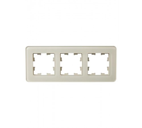 BRITE Рамка 3-ая РУ-3-2-Бр стекло песчаный RE  BR-M32-G-41-K98  IEK