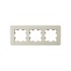 BRITE Рамка 3-ая РУ-3-2-Бр стекло песчаный RE  BR-M32-G-41-K98  IEK