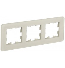 BRITE Рамка 3-ая РУ-3-2-Бр стекло песчаный RE  BR-M32-G-41-K98  IEK