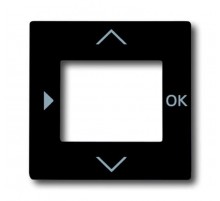 Плата центральная (накладка) для таймера 6455, 6456, серия solo/future, цвет антрацит  6430-0-0303   2CKA006430A0303  ABB