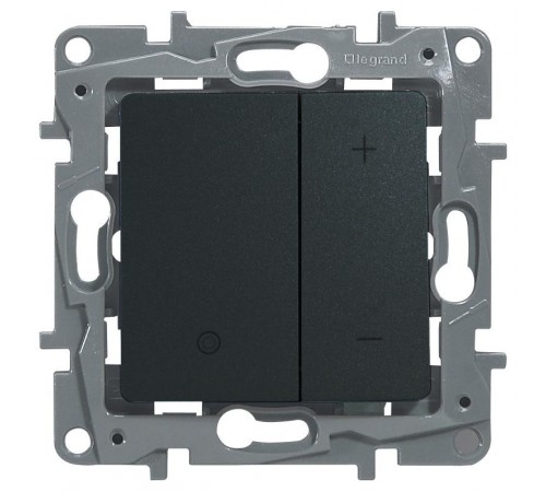 Etika Антрацит Светорегулятор нажимной, 400Вт  672618  Legrand