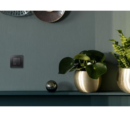 Etika Антрацит Светорегулятор нажимной, 400Вт  672618  Legrand