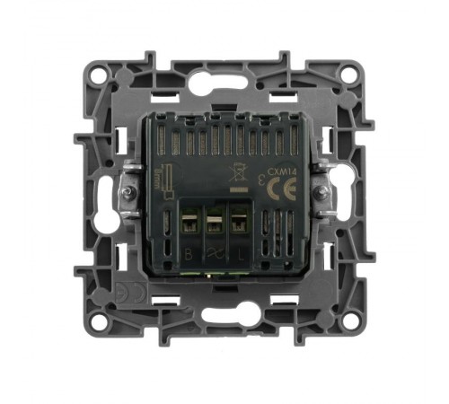 Etika Антрацит Светорегулятор нажимной, 400Вт  672618  Legrand