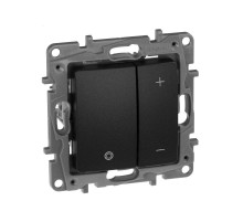 Etika Антрацит Светорегулятор нажимной, 400Вт  672618  Legrand