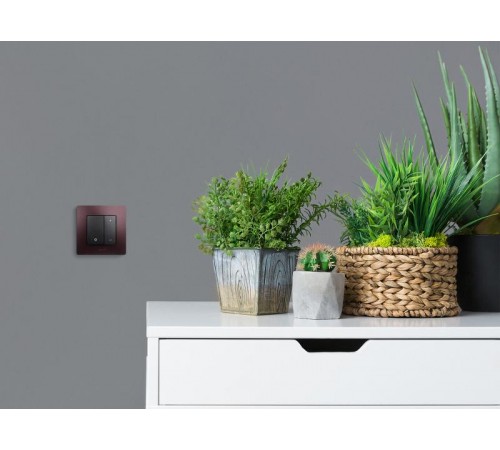 Etika Антрацит Светорегулятор нажимной, 400Вт  672618  Legrand