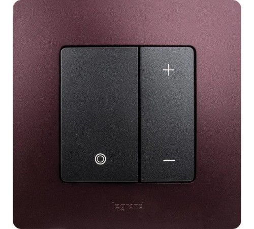 Etika Антрацит Светорегулятор нажимной, 400Вт  672618  Legrand