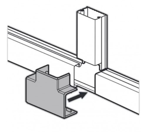 T-образный отвод - для мини-каналов Metra - 20x12  638124  Legrand