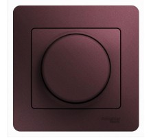 Glossa Баклажановый Светорегулятор (диммер) поворотный, 300Вт (в сборе)  GSL001134  SE