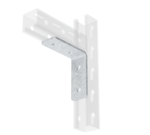 Уголок крепежный двойной, нержавеющая сталь AISI 304  IBMC1021C  DKC