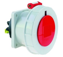 Розетка встраиваемая 32A 5р(3P+N+PE) 6h 400V IP67 75х75мм Quick-Сonnect I 13762-Bals I Bals