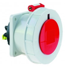 Розетка встраиваемая 32A 5р(3P+N+PE) 6h 400V IP67 75х75мм Quick-Сonnect I 13762-Bals I Bals