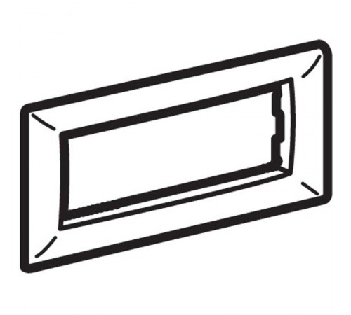 Рамка на 4 модуля. белая. RAL9010 Brava  75011W  DKC