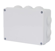 Коробка разветвительная 150*110*70 мм, 10 мембранных вводов, IP65, светло-серая, EBX30-03-65  39555  STEKKER