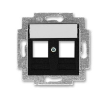 ABB Levit Антрацит Накладка с суппортом для информационных разъёмов  5014H-A01018 63  2CHH291018A4063  ABB