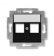 ABB Levit Антрацит Накладка с суппортом для информационных разъёмов  5014H-A01018 63  2CHH291018A4063  ABB