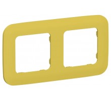 FLITE Artistic Рамка 2-ая РУ-2-А-ФлЖК желтый карри  FI-M22-31-20-K44  IEK