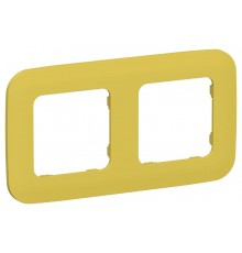 FLITE Artistic Рамка 2-ая РУ-2-А-ФлЖК желтый карри  FI-M22-31-20-K44  IEK