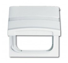 Плата промежуточная с крышкой для центр. плат , с полем для надписи, IP44, серия Allwetter 44, цвет сл. кость  1710-0-2280   2CKA001710A2280  ABB