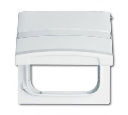 Плата промежуточная с крышкой для центр. плат , с полем для надписи, IP44, серия Allwetter 44, цвет сл. кость  1710-0-2280   2CKA001710A2280  ABB