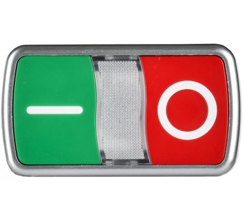 Кнопка "I-O" с подсветкой d=22мм 1NO+1NC MASTER  MI-BT60-11DR-3-11-K51  IEK