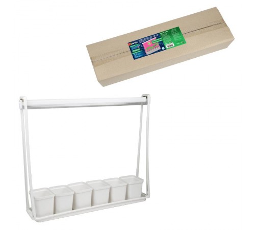 Набор для гидропоники "Минисад", фитосветильник LED с подст спектр для рассады и цвет ULT-P56-10W/SPSB IP20 MARBLE ECONOM  UL-00006094  Uniel