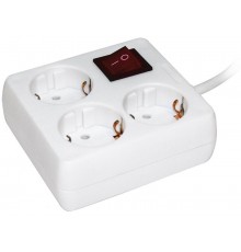 Удлинитель У-С03К-выкл. 3 места 2Р+PЕ/3метра 3х1мм2  16А/250    WYP30-16-03-03-ZK-N  IEK