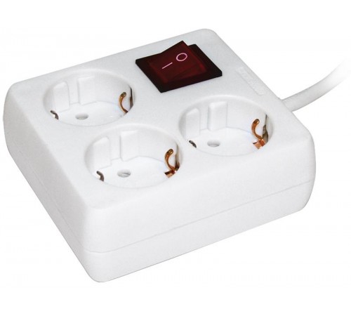 Удлинитель У-С03К-выкл. 3 места 2Р+PЕ/3метра 3х1мм2  16А/250    WYP30-16-03-03-ZK-N  IEK